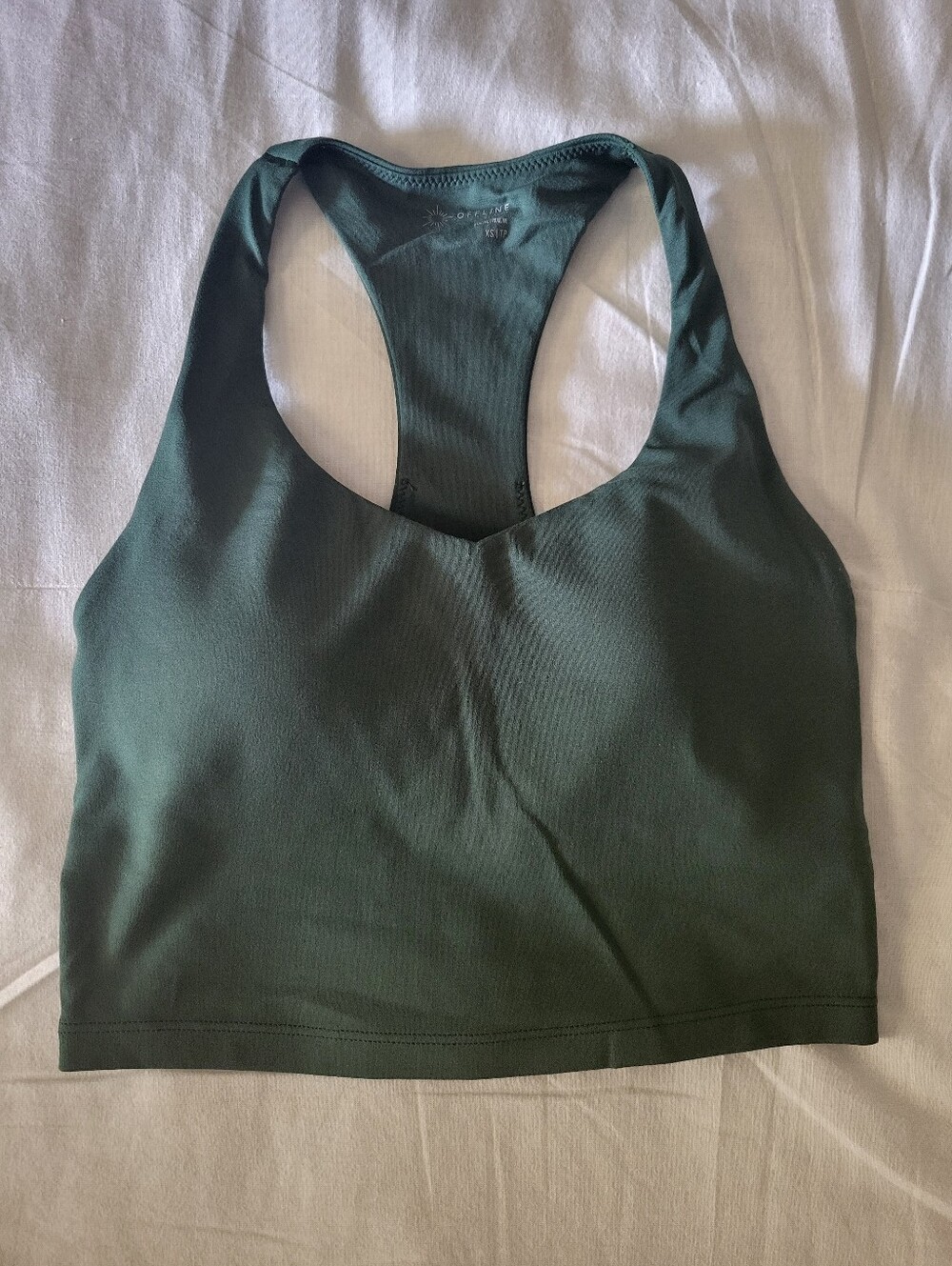 Offline By Aerie Real Me Low Key Racerback Sports Bra - XS